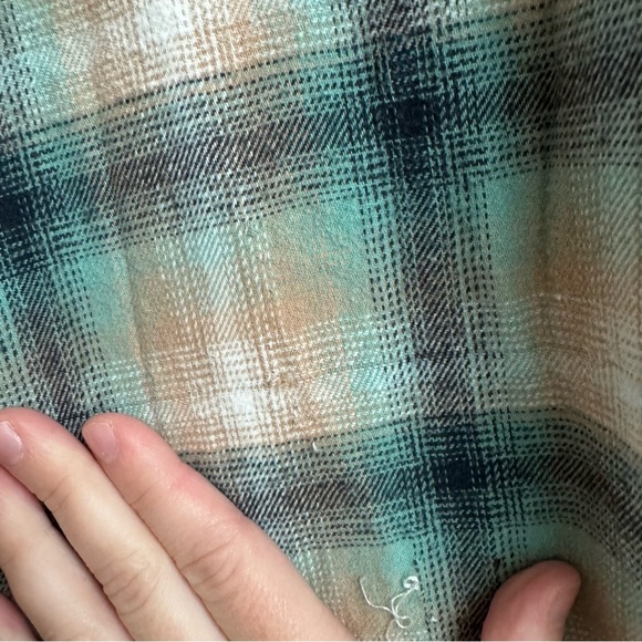 LAST CHANCE Wildfang• Oversized Plaid Button Down Tunic - Picture 4 of 5